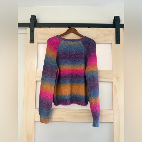 🌈 BB Dakota by Steve Madden Rainbow Knit Sweater XL – NWOT - Picture 2 of 6